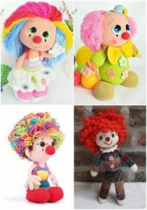 Amigurumi Clown Free Crochet Patterns