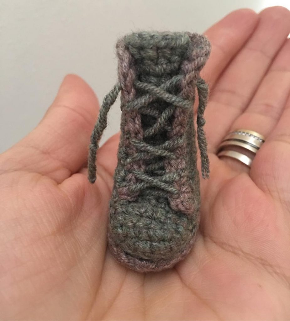 crochet doll booties