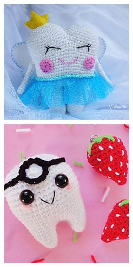 Crochet Amigurumi Tooth 11