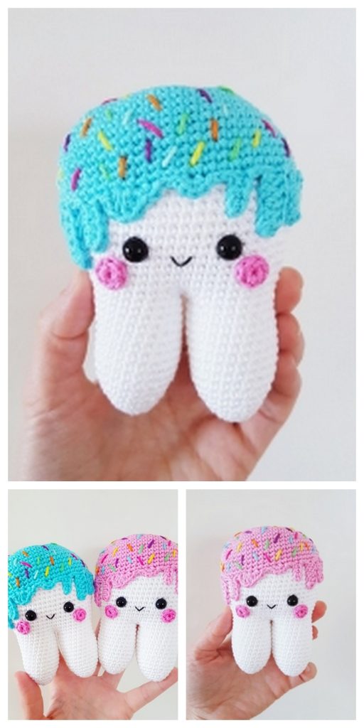 Crochet Amigurumi Tooth 3