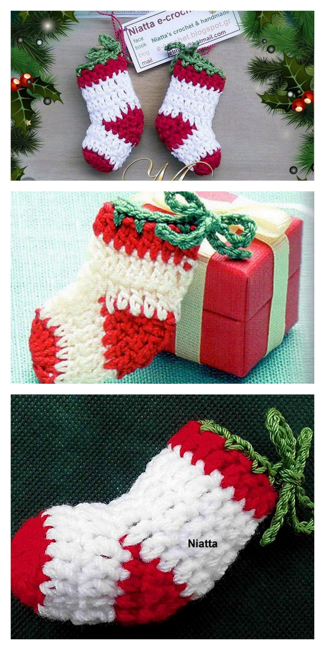 Amigurumi The Christmas Mini Stocking Free Pattern – Free Amigurumi Crochet