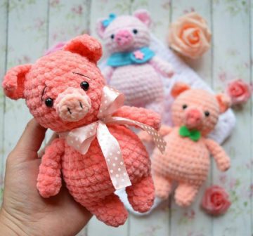 Crochet Mini Pig 1