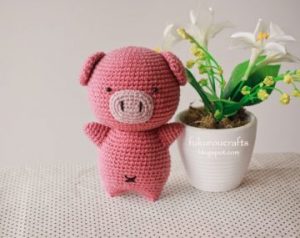 Amigurumi Crochet Piggy Doll Free Pattern
