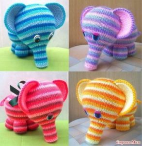 Amigurumi Rainbow Elephants Free Pattern