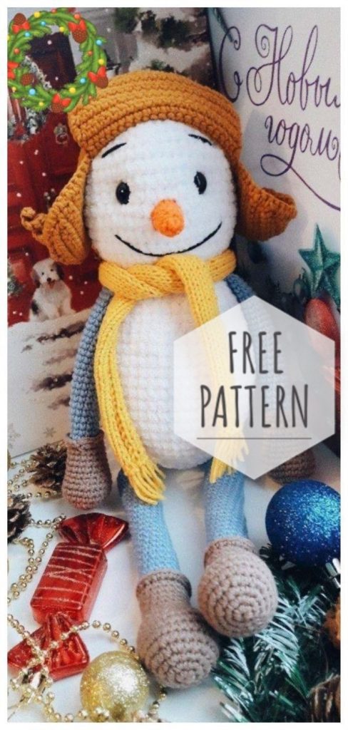Amigurumi Cute Snowman Free Pattern