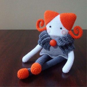 Amigurumi Orange Haired Doll Free Pattern