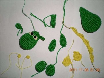 Amigurumi Green Dragon Free Pattern