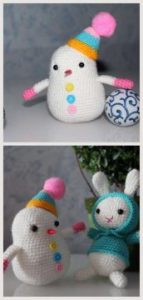 Amigurumi Small Snowman Free Pattern