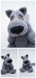 Amigurumi Wolf Gray Free Pattern