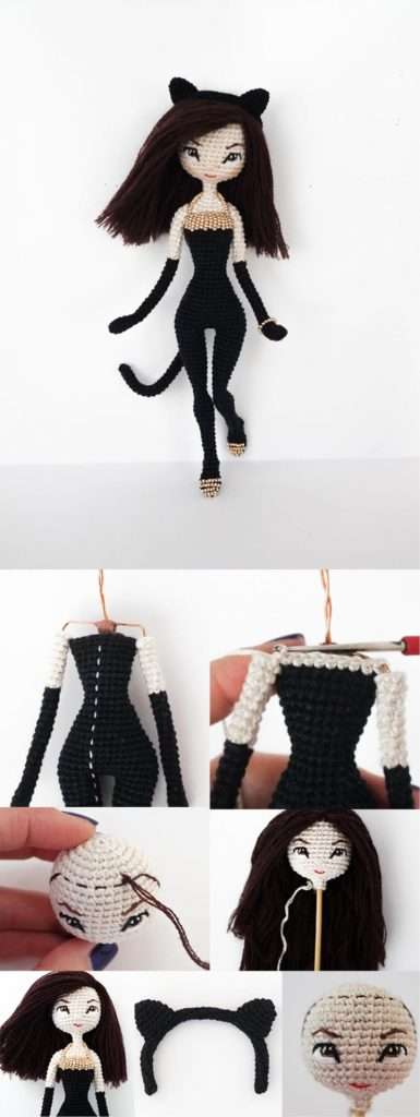 Amigurumi Catwomen Doll Free Pattern