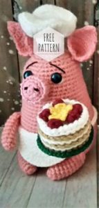 Amigurumi Cook Piggy Free Pattern