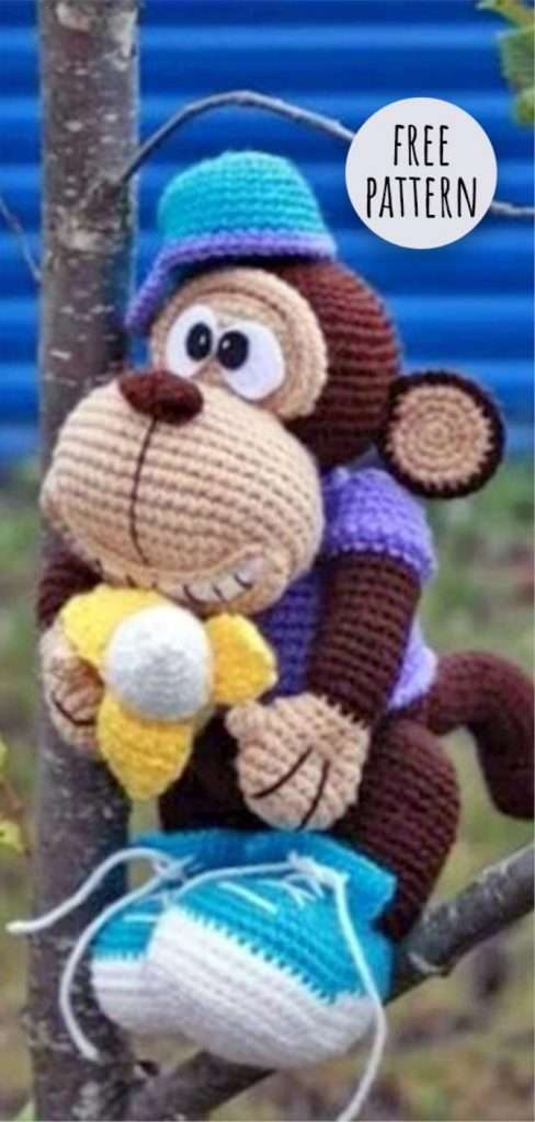 Amigurumi Cute Monkey Free Pattern