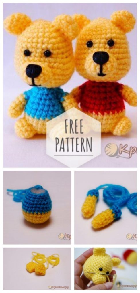 Amigurumi Little Crochet Bear Free Pattern