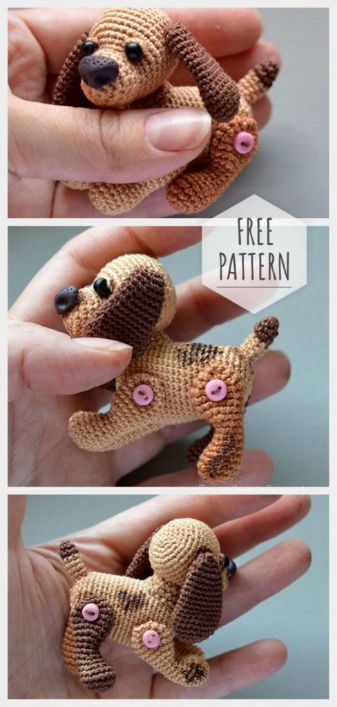 Amigurumi Mini Cute Dog Free Pattern