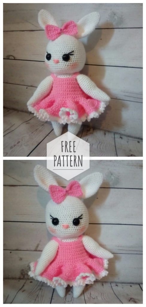 Amigurumi Bunny Pink Free Pattern