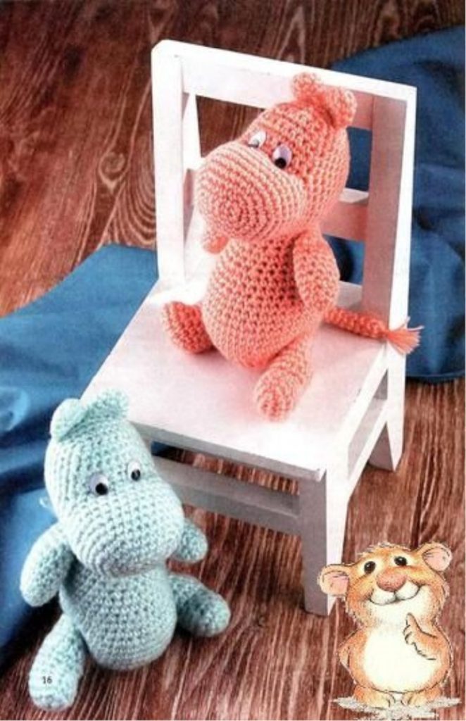 Amigurumi Cute Small Hippo Free Pattern