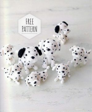 Amigurumi Dalmatians Dog Free Pattern