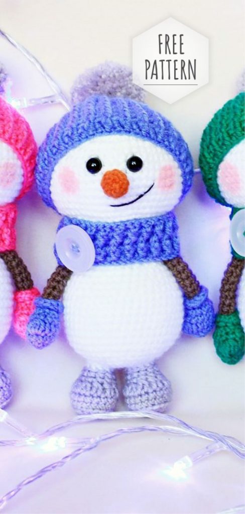 Amigurumi New Year Snowman Free Pattern