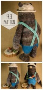 Amigurumi Grey Bear Free Pattern