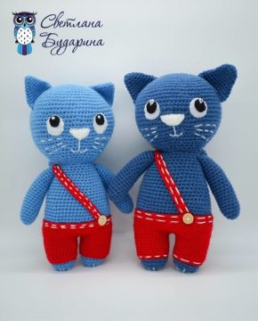 Amigurumi Blue Cats Free Pattern