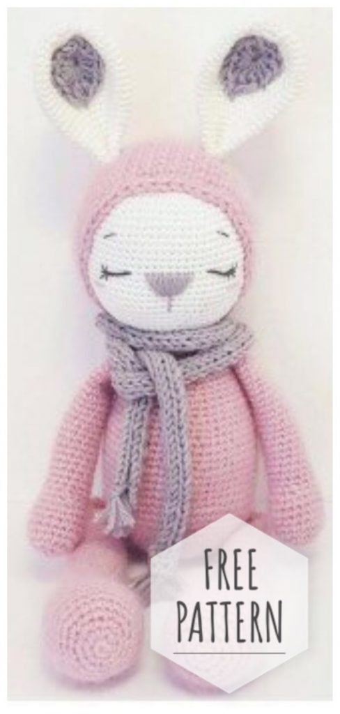 Amigurumi Cute Pink Bunny Free Pattern