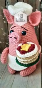 Amigurumi Cook Piggy Free Pattern