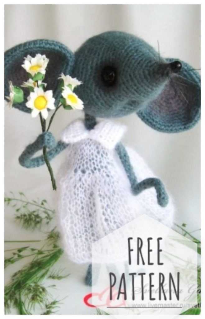 Amigurui Cute Big Eyed Mouse Free Pattern