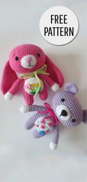 Cute Bear And Bunny Scaled