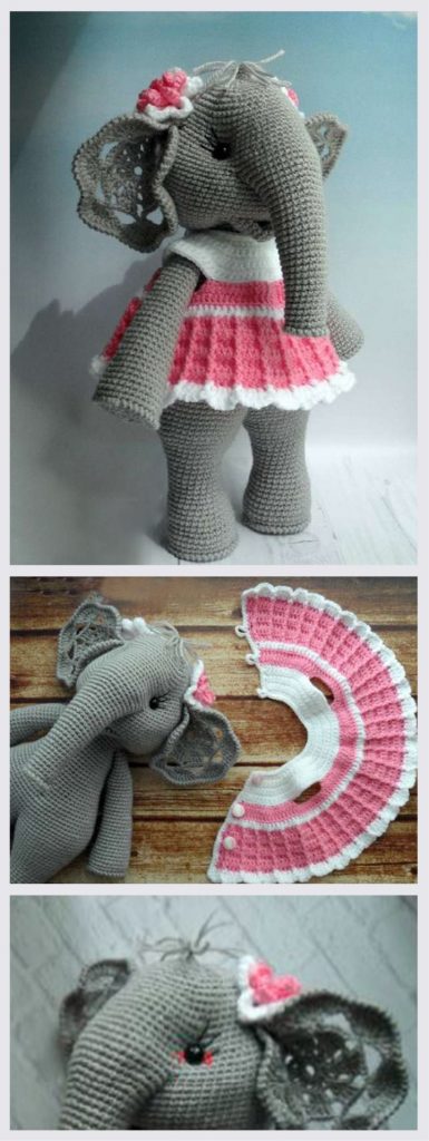 Amigurumi Girl Elephant Free Pattern