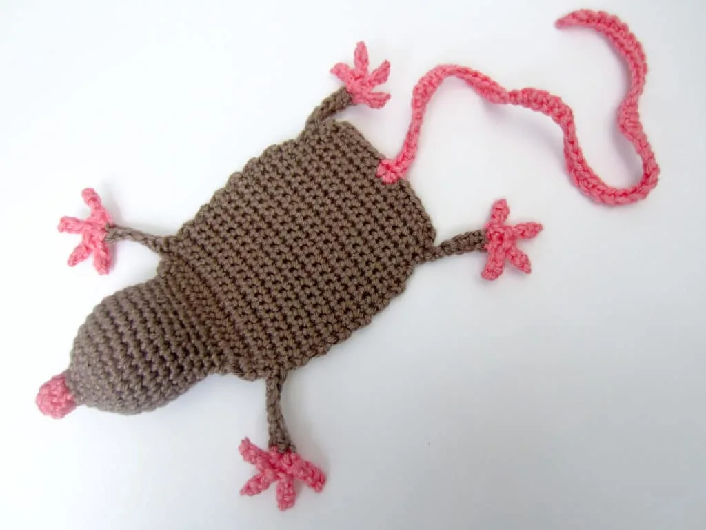 Finished Crochet Mouse Body