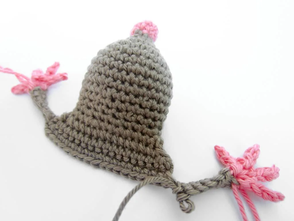 Finished Second Crochet Mouse Leg