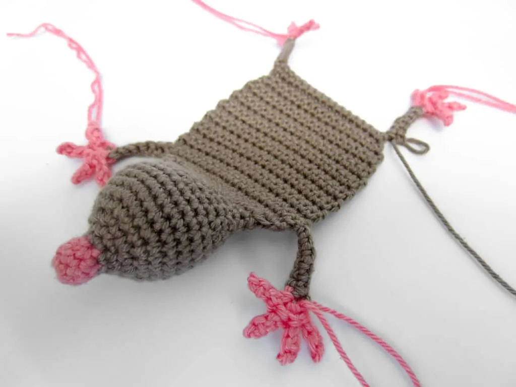 Mouse Bookmark With Finished Legs