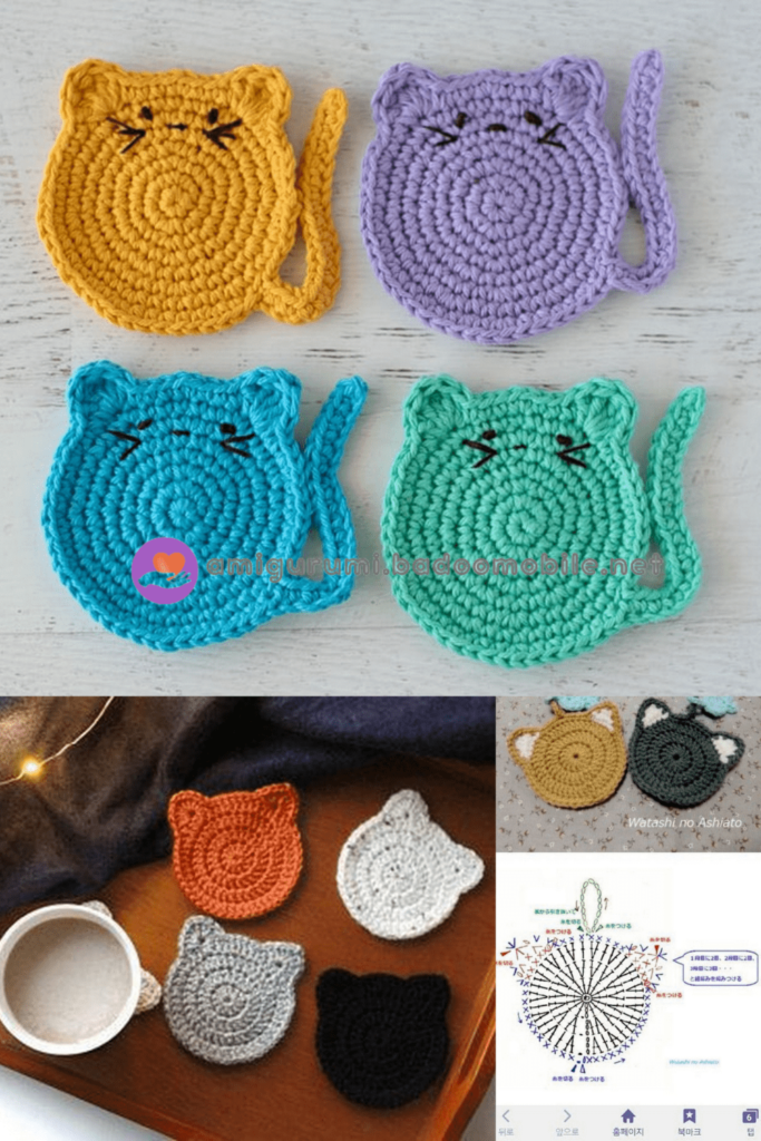 Crochet Coaster Free Pattern Amigurumi.badoomobile 14