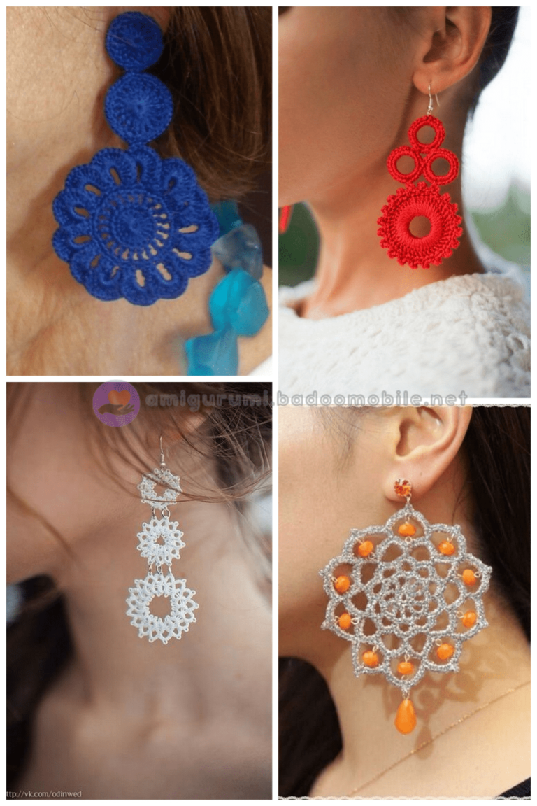 1 Free Crochet Earring Pattern and 28 Crochet Earrings Ideas Free