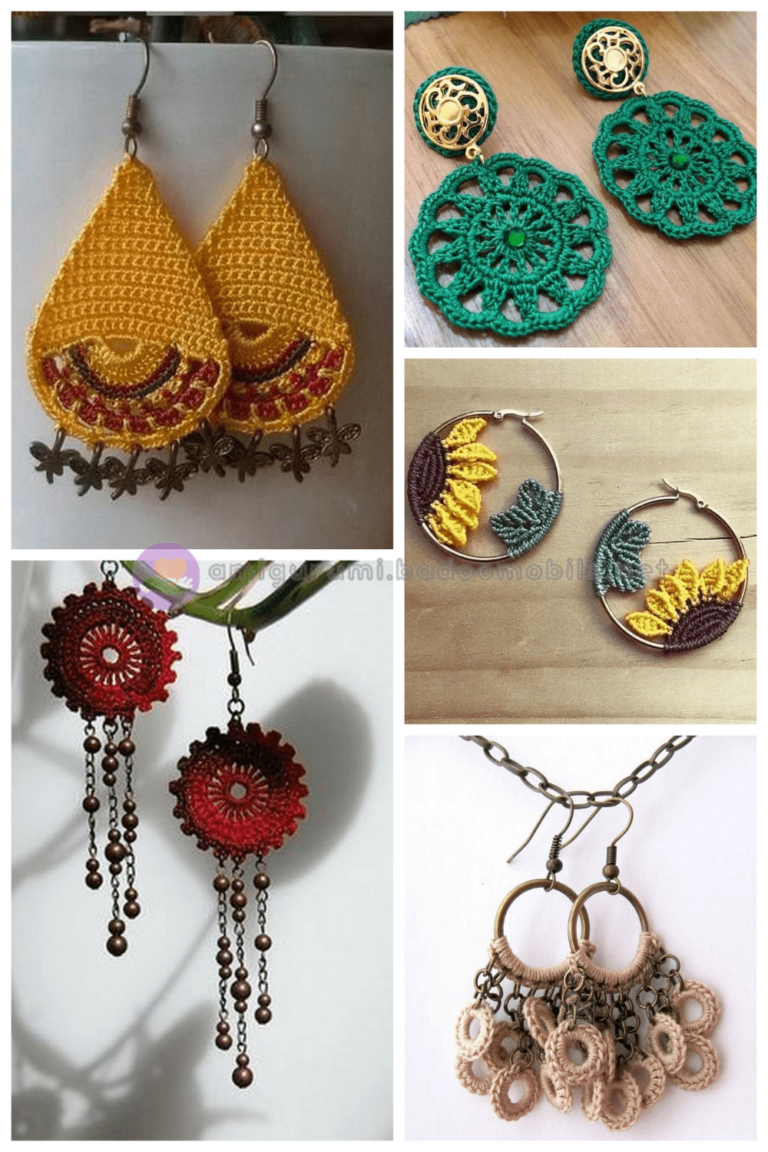 1 Free Crochet Earring Pattern and 28 Crochet Earrings Ideas Free