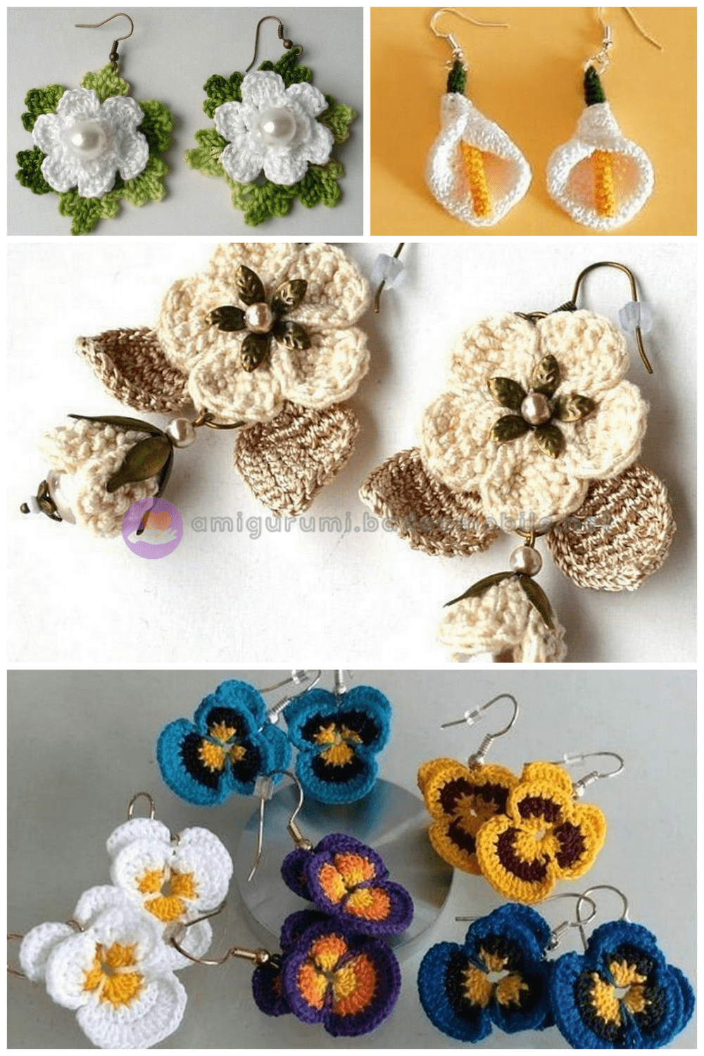1 Free Crochet Earring Pattern and 28 Crochet Earrings Ideas Free Amigurumi Crochet