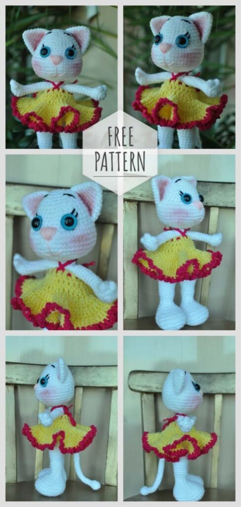 Crochet Toy Cat Free Pattern