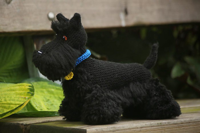 Amigurumi Crochet Dog Scottish Terrier Free Pattern