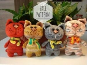 Amigurumi Lovely Cat Free Pattern-1