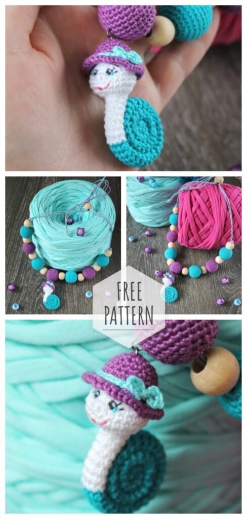 Amigurumi Slings With A Snail Free Pattern