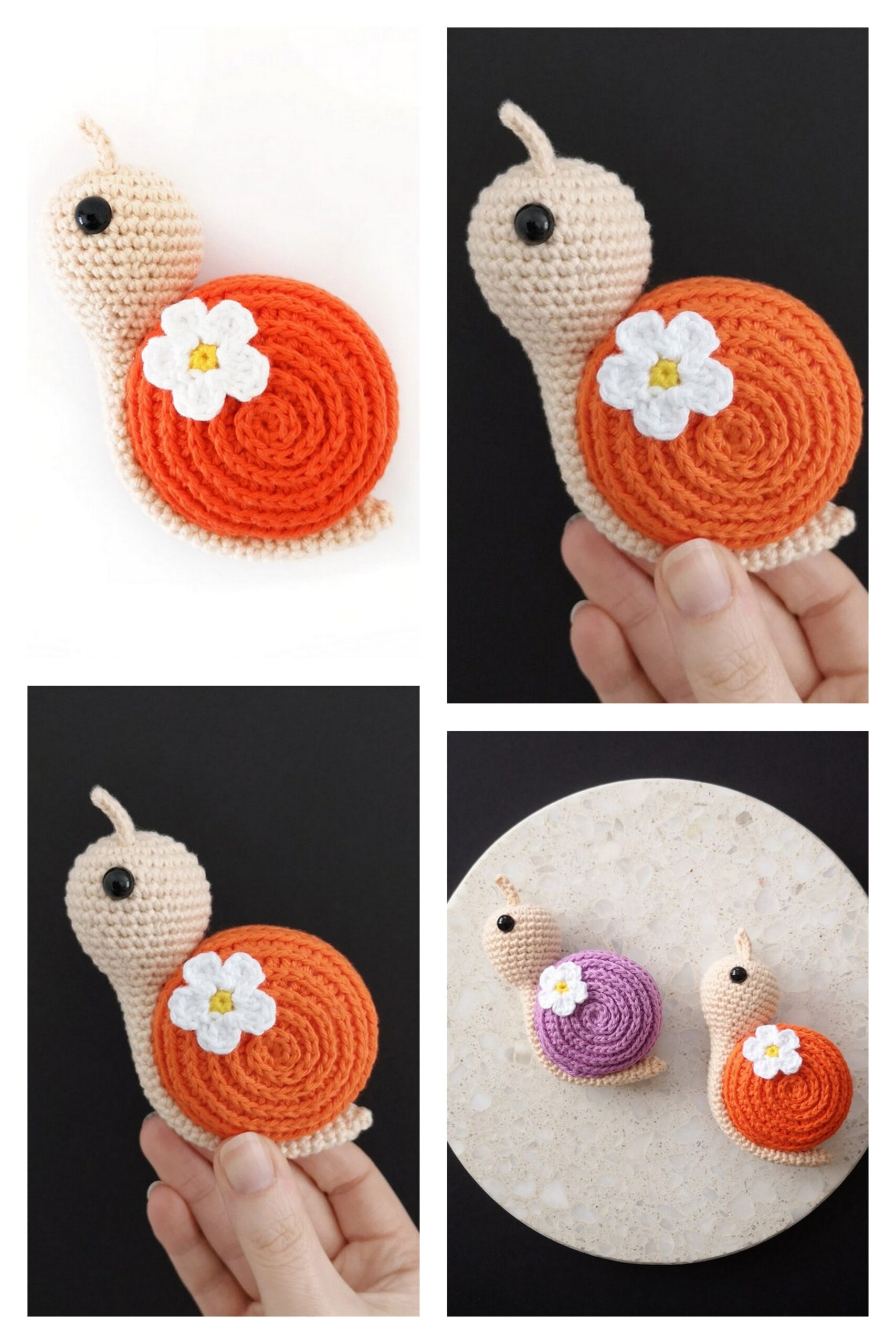 Amigurumi Slings with a Snail Free Pattern-1 – Free Amigurumi Crochet