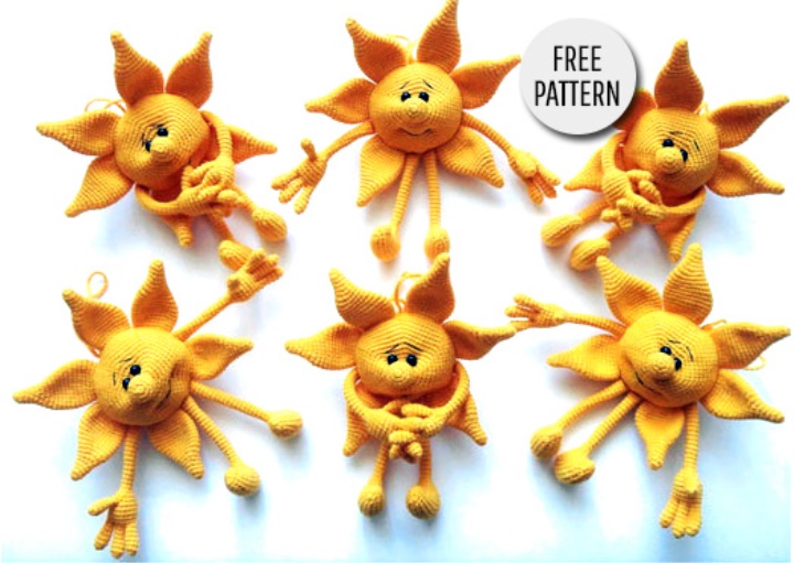 Amigurumi Sunflower Free Pattern-1