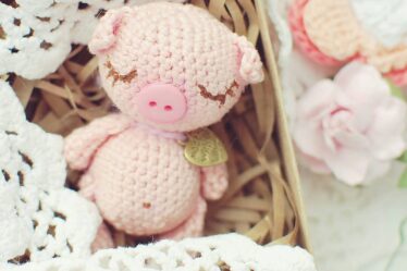 Crochet Pig Amigurumi Min