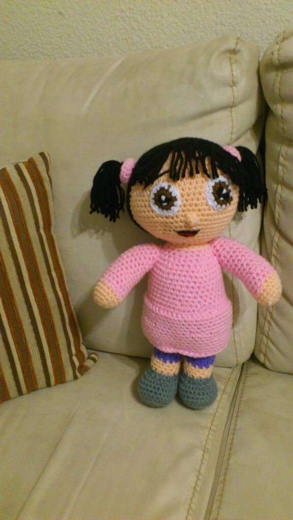 Amigurumi Crochet Doll Boo (Monster İnc) Free Pattern