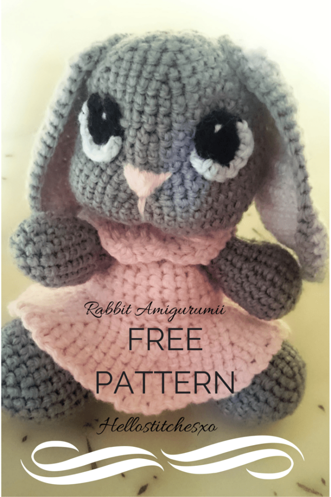 Amigurumi Pink Rabbit Free Pattern