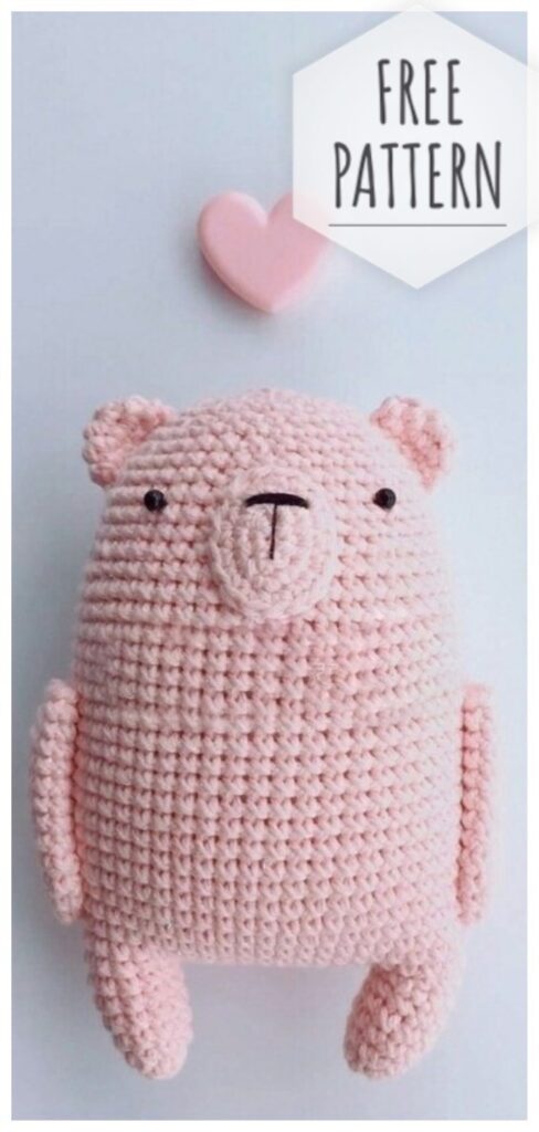 Amigurumi Pink Bear Free Pattern