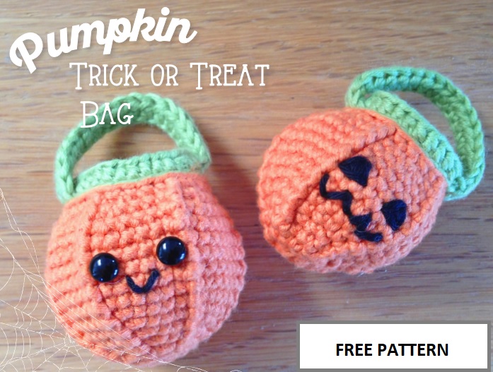 Amigurumi Pumpkin Trick Bag Free Pattern