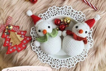 Cute Crochet Snowman 2