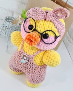 Amigurumi Duck in Overalls Free Pattern-1
