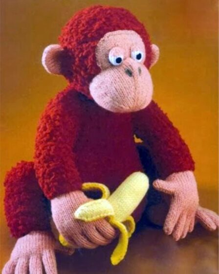Monkey And Crochet Banana